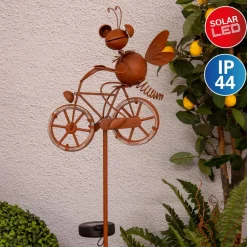 Näve LED-solcelle-dekorationslampe 5282414 med cykel