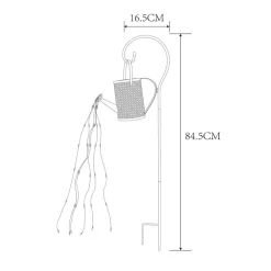LED-solcellelampe 336523, guld, vandkande, jordspyd, metal^Globo Outlet