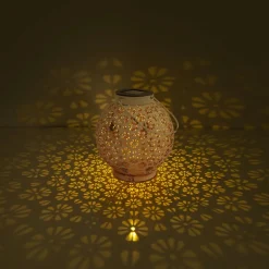 Näve LED-solcellelampe 52854, hvid, metal, 20 cm, IP44, 2 stk