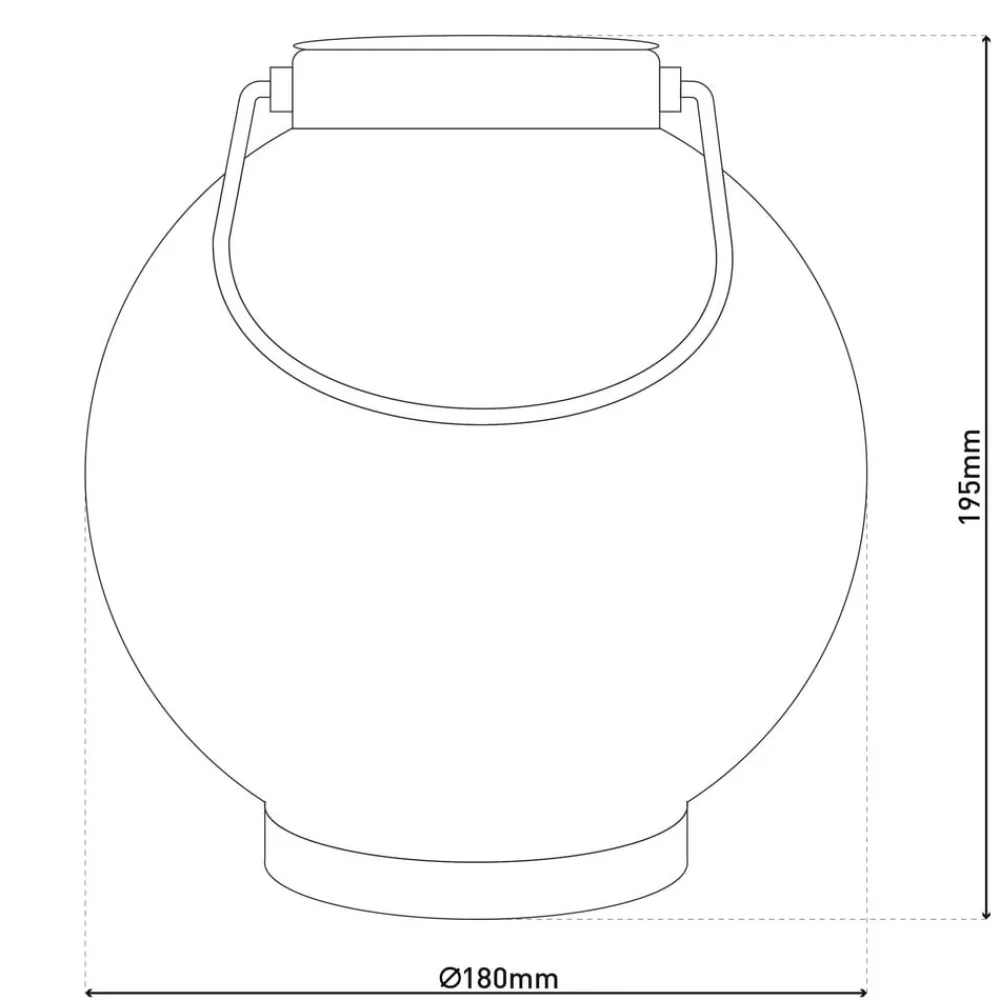 Näve LED-solcellelampe 52854, hvid, metal, 20 cm, IP44, 2 stk