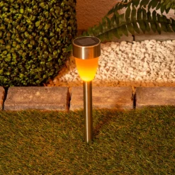 Näve LED-solcellelampe 4135006 med flammeeffekt 6er-sæt