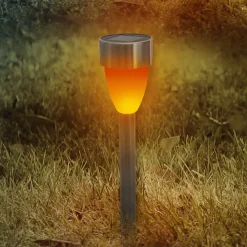 Näve LED-solcellelampe 4135006 med flammeeffekt 6er-sæt