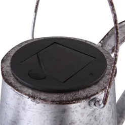 LED-solcellelampe 33652, sølv, vandkande, jordspyd, metal^Globo Sale