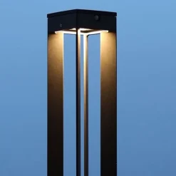 LED-solcellelampe Borne med sensor, 90 cm, grå^Les Jardins New