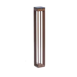Les Jardins LED-solcellelampe Borne med sensor, 90 cm, corten