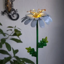 LED-solcellelampe Daisy i daisyform^STAR TRADING Discount