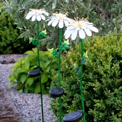 LED-solcellelampe Daisy i daisyform^STAR TRADING Discount