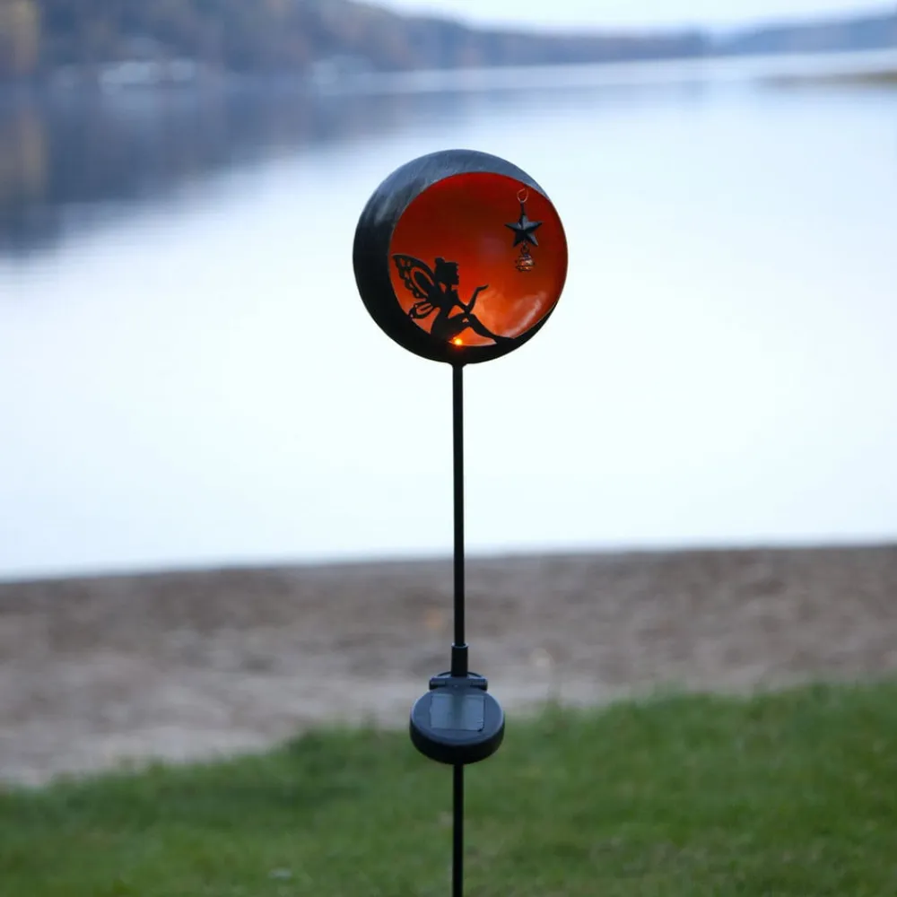 STAR TRADING LED-solcellelampe Fairytale, orange