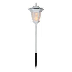 LED-solcellelampe Flame, 4-i-1, hvid^STAR TRADING Discount
