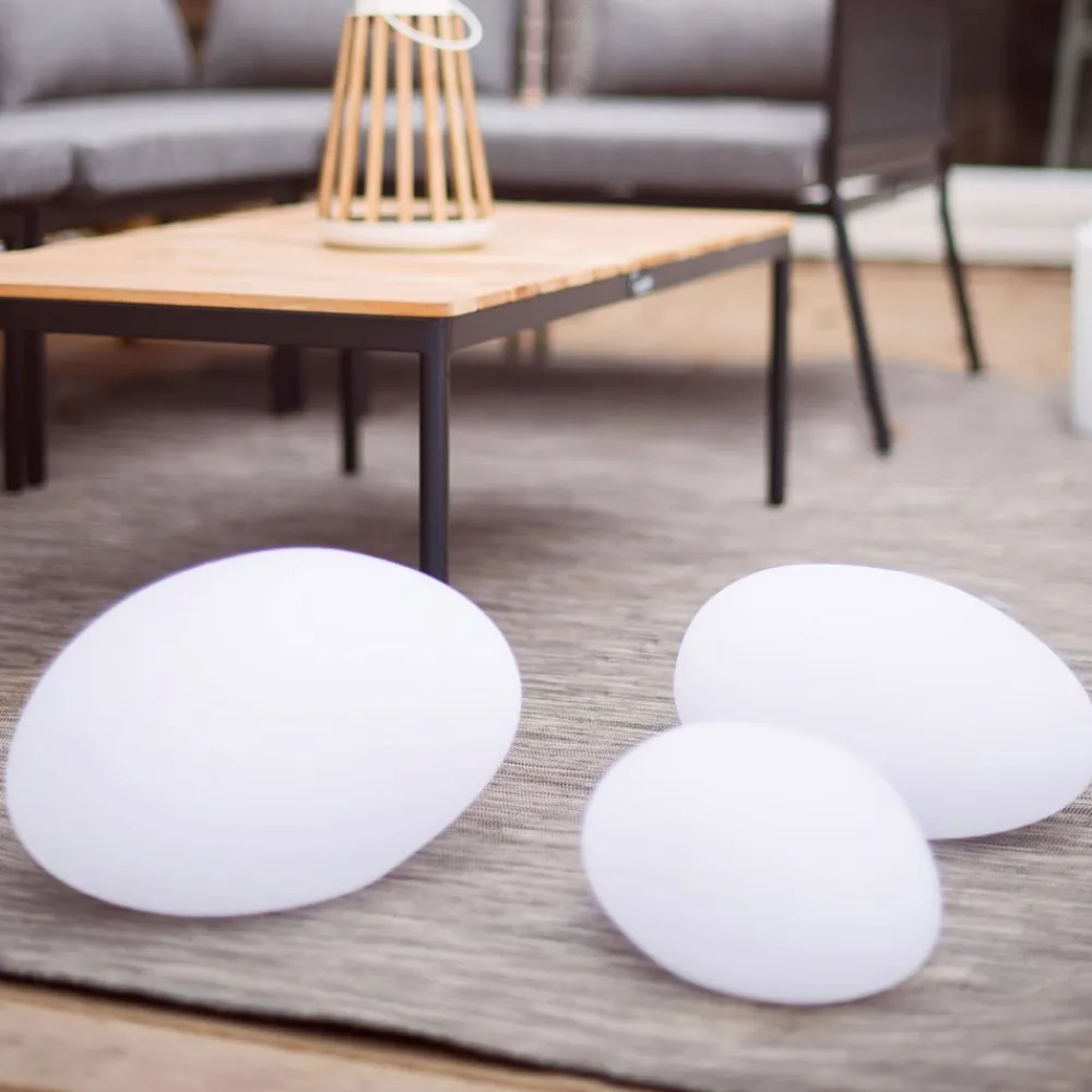 STAR TRADING Dekorationsbelysning|Solcellelamper>LED-solcellelampe Globy i stenform, længde 26,5 cm