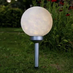 STAR TRADING LED-solcellelampe Lunay, roterende lyskilde