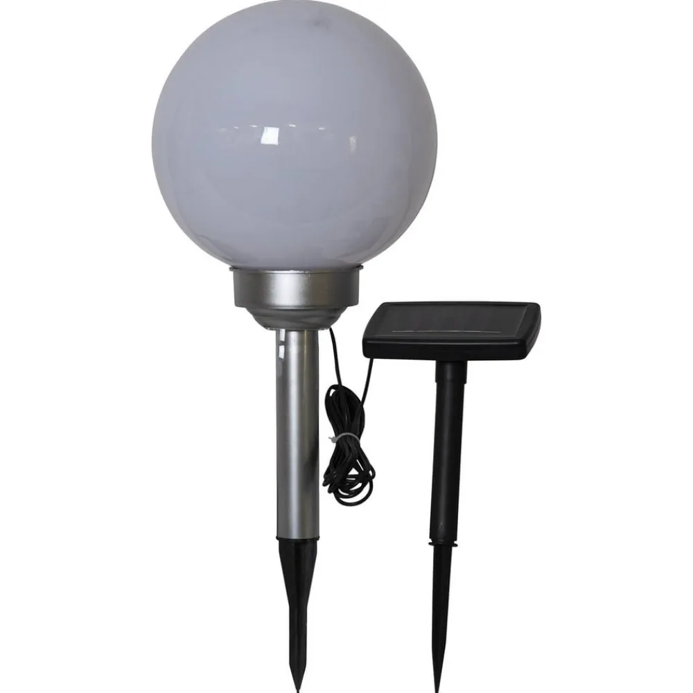 STAR TRADING LED-solcellelampe Lunay, roterende lyskilde