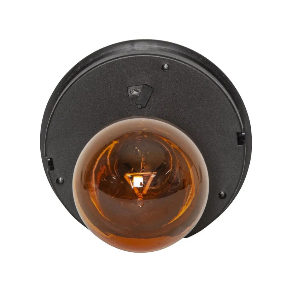 STAR TRADING LED-solcellelampe Marron, højde 25 cm, brun, metal, USB-C