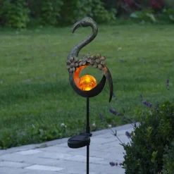 STAR TRADING Dekorationsbelysning|Solcellelamper>LED-solcellelampe Melilla Fugl i flamingo form