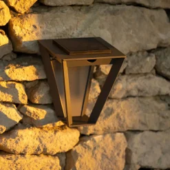 Les Jardins Solcelle Lampe Med Sensor|Væglampe Med Sensor>LED-solcellelampe Metro med sensor, grå