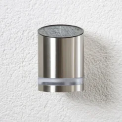 LED-solcellelampe Salma til anbringelse på muren^Lindby