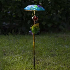 STAR TRADING LED-solcellelampe Salona, blå/grøn