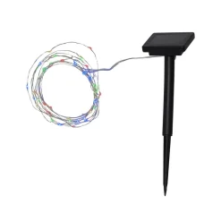 LED-solcellelyskæde Dew Drop, flerfarvet^STAR TRADING Hot