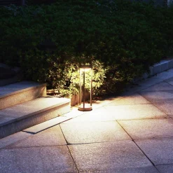 LED-solcellepullerter Pilastro, sensor, jordspyd^Heitronic Sale