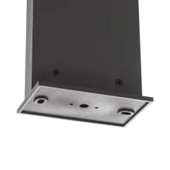 FARO BARCELONA LED-solcellevejbelysning Soleil, antracit, metal, IP54, sensor