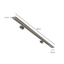 LED-spejlbelysning Espelho 80 cm aluminium 4.000 K^MCJ Discount