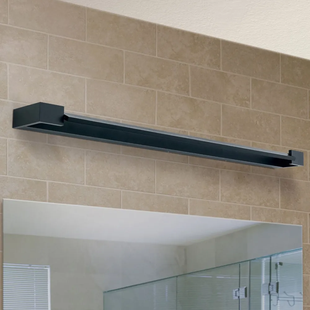 ORION Væg- Og Spejllamper>LED-spejlbelysning Marilyn i sort, bredde 90 cm