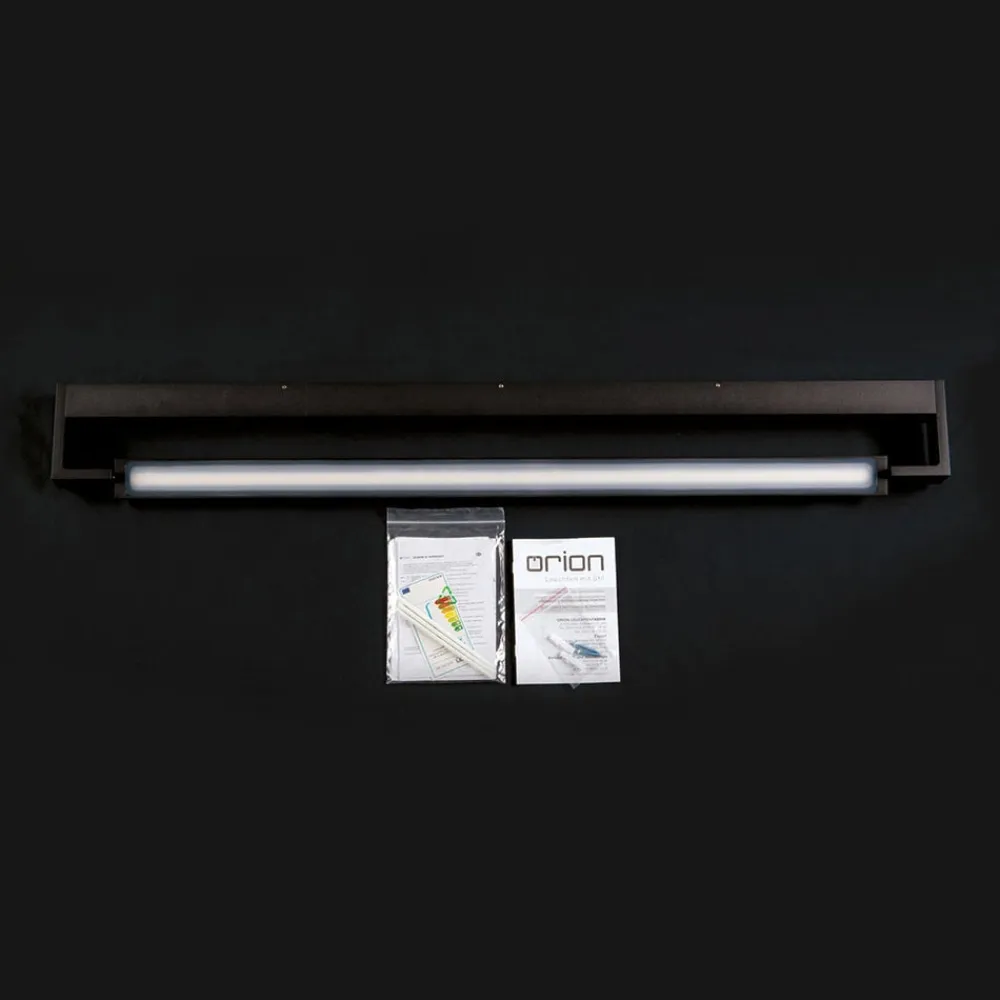 ORION Væg- Og Spejllamper>LED-spejlbelysning Marilyn i sort, bredde 90 cm