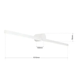 LED-spejlbelysning Skønhedsbredde 101 cm, hvid^ORION Hot