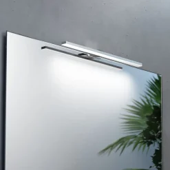 MCJ LED-spejlbelysning Triga IP44, krom, 40 cm, 3.000K