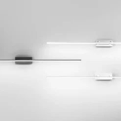 Fabas Luce LED-spejllampe Nala, forkromet, bredde 110 cm, metal