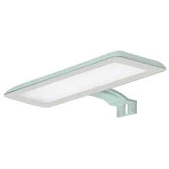 LED-spejllampe Nikita, akvamaring/stålgrå^Ebir New