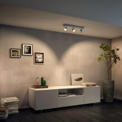 Philips LED-spotten Star med tre lyskilder, WarmGlow, hvid