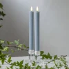 LED-stage Flamme Stripe, blå, 25 cm, voksbatteri sæt med 2 stk^STAR TRADING Discount