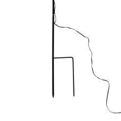 STERNTALER LED-stjerne, ude, med jordspyd, Ø 55 cm, gul