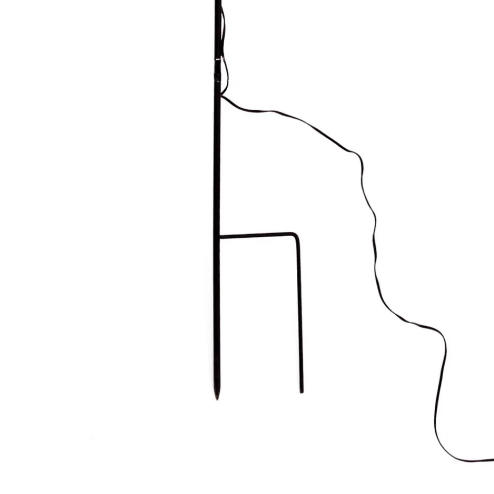 STERNTALER LED-stjerne, ude, med jordspyd, Ø 55 cm, gul