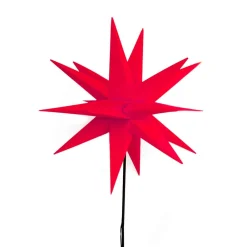 LED-stjerne, ude, med jordspyd, Ø 55 cm, rød^STERNTALER Sale
