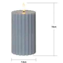 LED-strip blå 15 cm ægte voks batteridrevet^STAR TRADING Hot