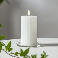 STAR TRADING LED-strip hvid 15 cm ægte voks batteridrevet