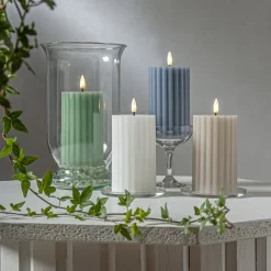 STAR TRADING LED-strip hvid 15 cm ægte voks batteridrevet