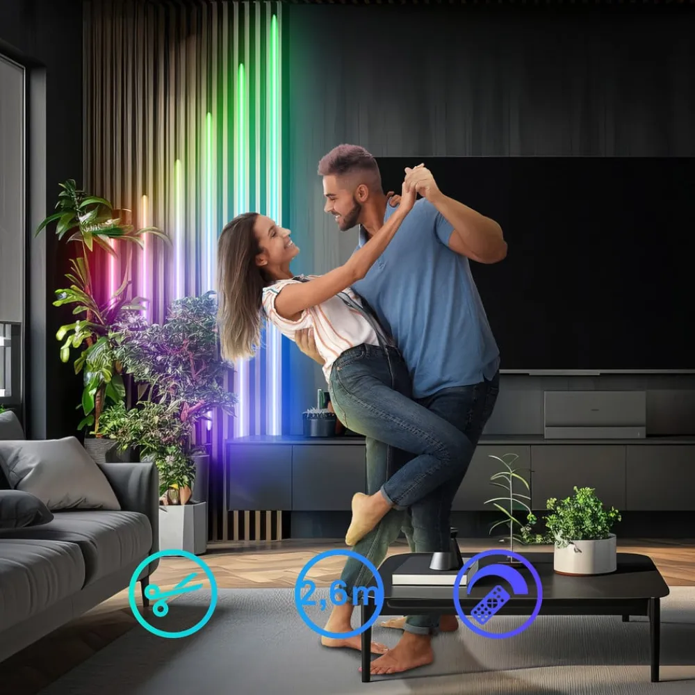 Briloner Dekorationsbelysning>LED-strip Pimp your panel, startsæt, RGBW, længde 2,6 m