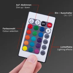 Briloner LED-stripe med RGB, WiFi, 500 cm m. fjernbetjening