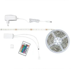 Briloner LED-stripe med RGB, WiFi, 500 cm m. fjernbetjening