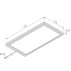 Hera Underskabsbelysning>LED-underskabsbelysning Sky 3-sæt 3.000K stål