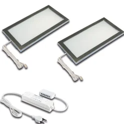 Hera Underskabsbelysning>LED-underskabsbelysning Sky 2-sæt 3.000K stål