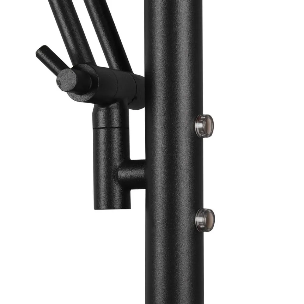 Trio Lighting Gulvlamper>LED-uplight Barrie med læselampe, sort mat