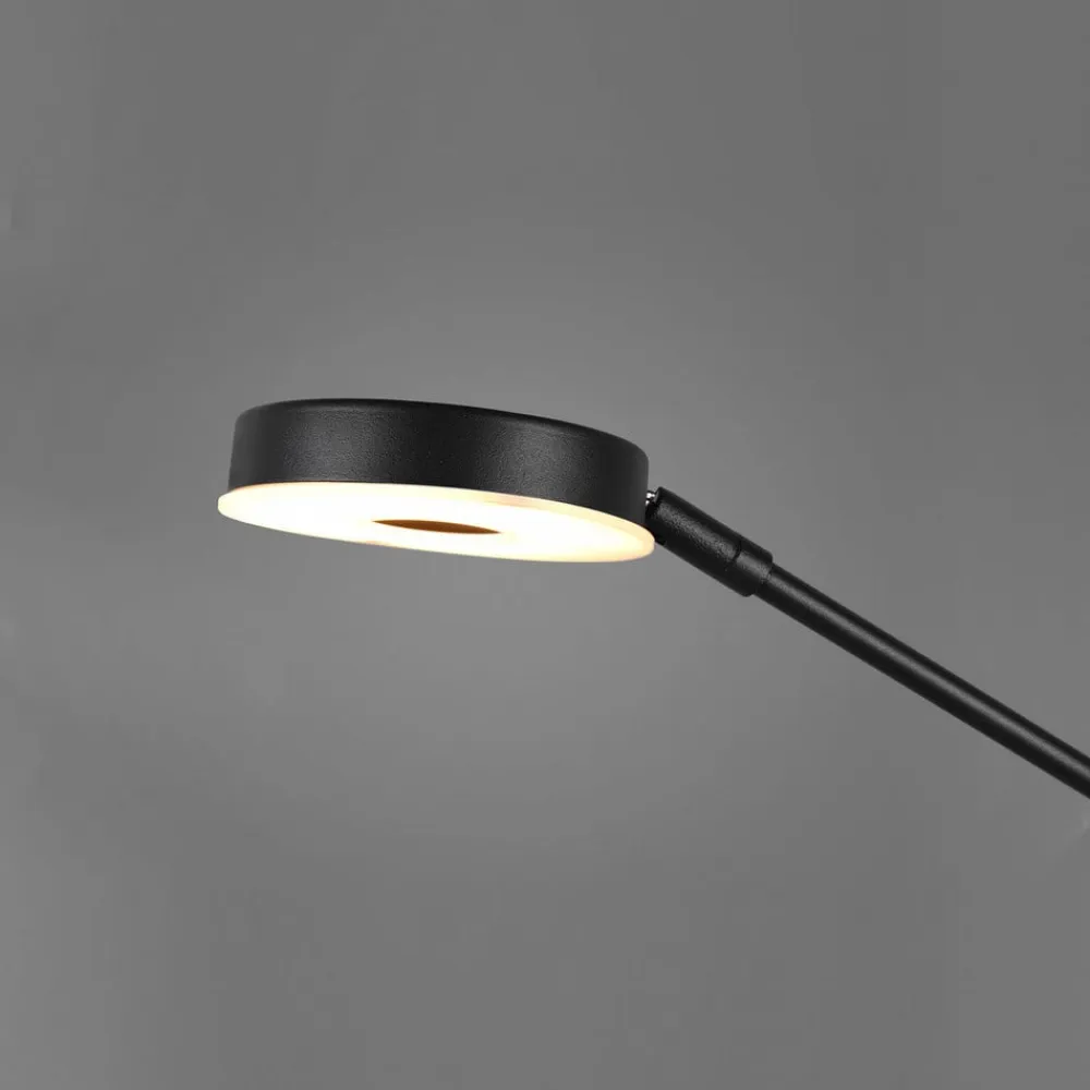 Trio Lighting Gulvlamper>LED-uplight Barrie med læselampe, sort mat