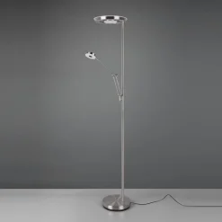 LED-uplight Barrie med læselampe, nikkel mat^Trio Lighting Sale