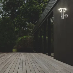 Endura Solar Double Circle væglampe stål^LEDVANCE New