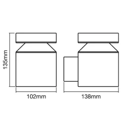 LEDVANCE Endura Style Cylinder udendørs væglampe