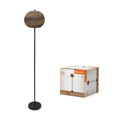 gulvlampe Ball højde 116 cm, brun, bølgepap, E27^LEDVANCE Best